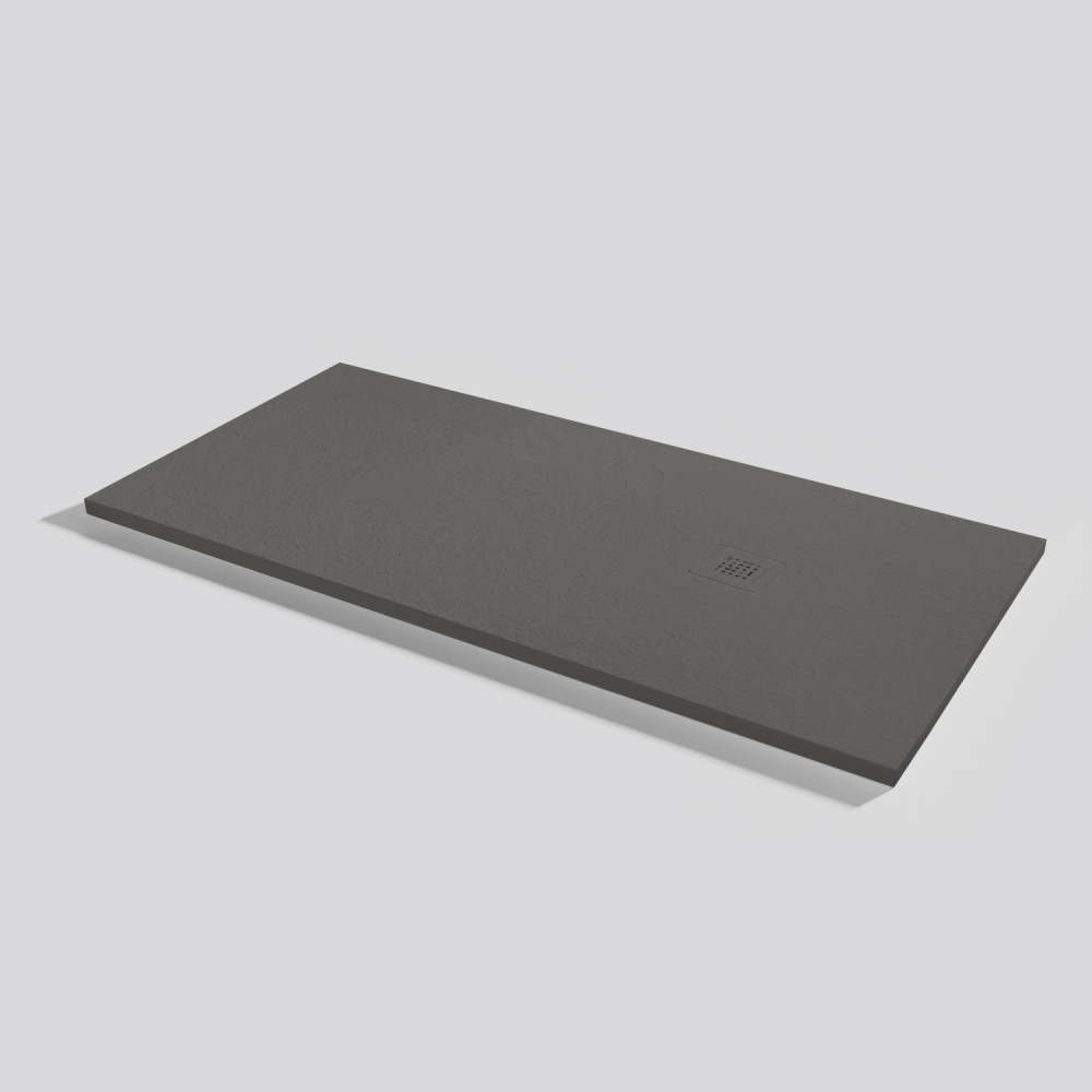Plato de ducha Base Slate Lava Rectangular 160x75