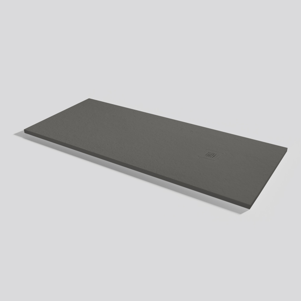 Shower tray Base Slate Lava Rectangular 180x75