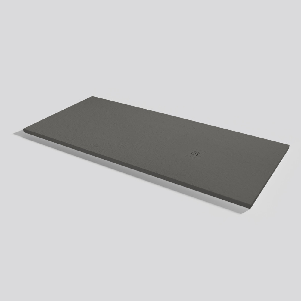 Shower tray Base Slate Lava Rectangular 180x80