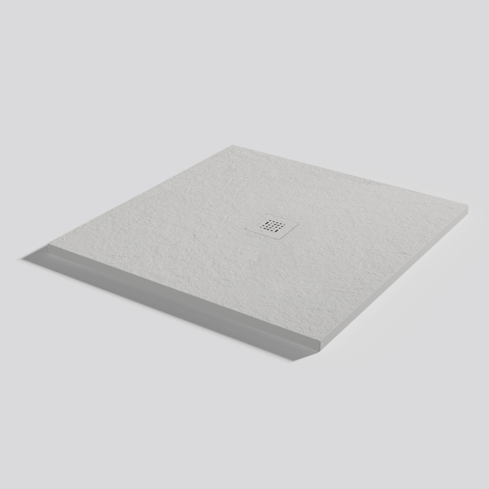 Plato de ducha Base Slate Marfil Cuadrado 100x100