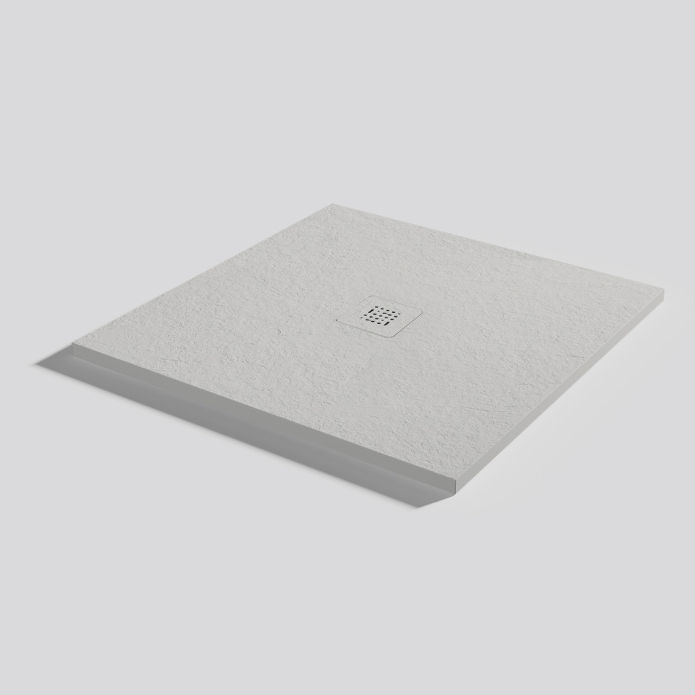 Plato de ducha Base Slate Marfil Cuadrado 90x90