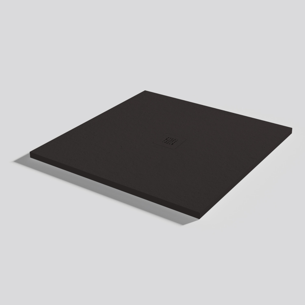 Plato de ducha Base Slate Moka Cuadrado 100x100