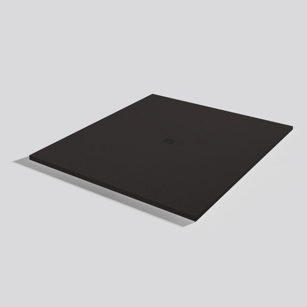 Plato de ducha Base Slate Moka Cuadrado 120x120