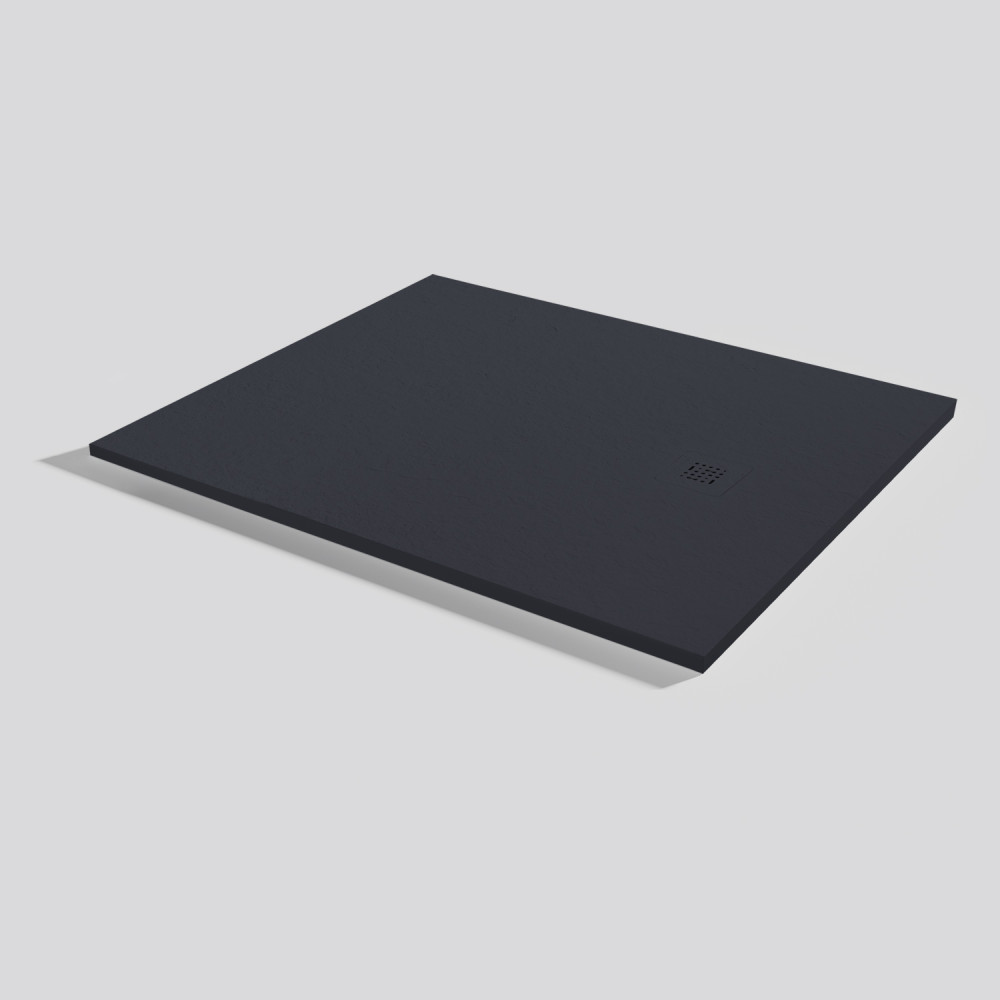 Plato de ducha Base Slate Negro Rectangular 120x100