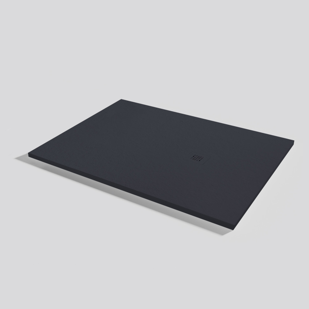 Plato de ducha Base Slate Negro Rectangular 140x100