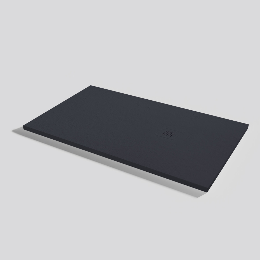 Plato de ducha Base Slate Negro Rectangular 140x80