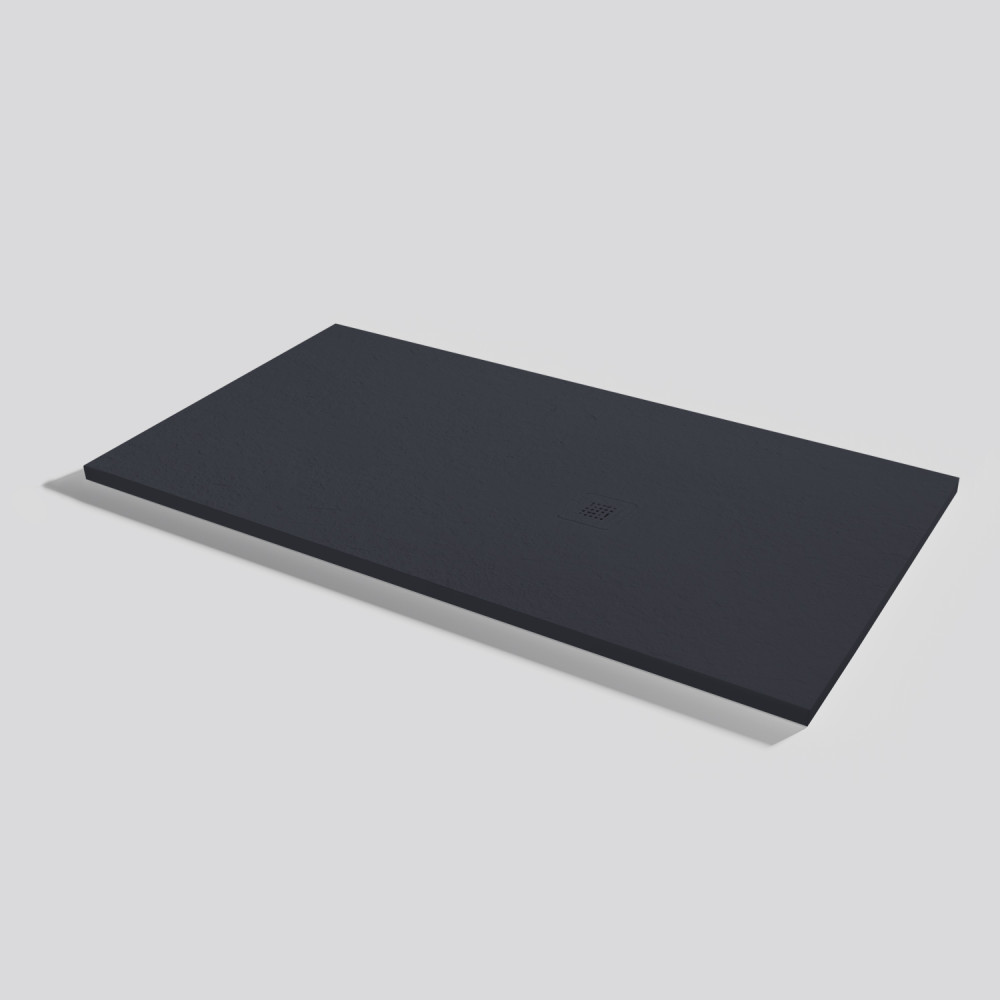 Plato de ducha Base Slate Negro Rectangular 150x80