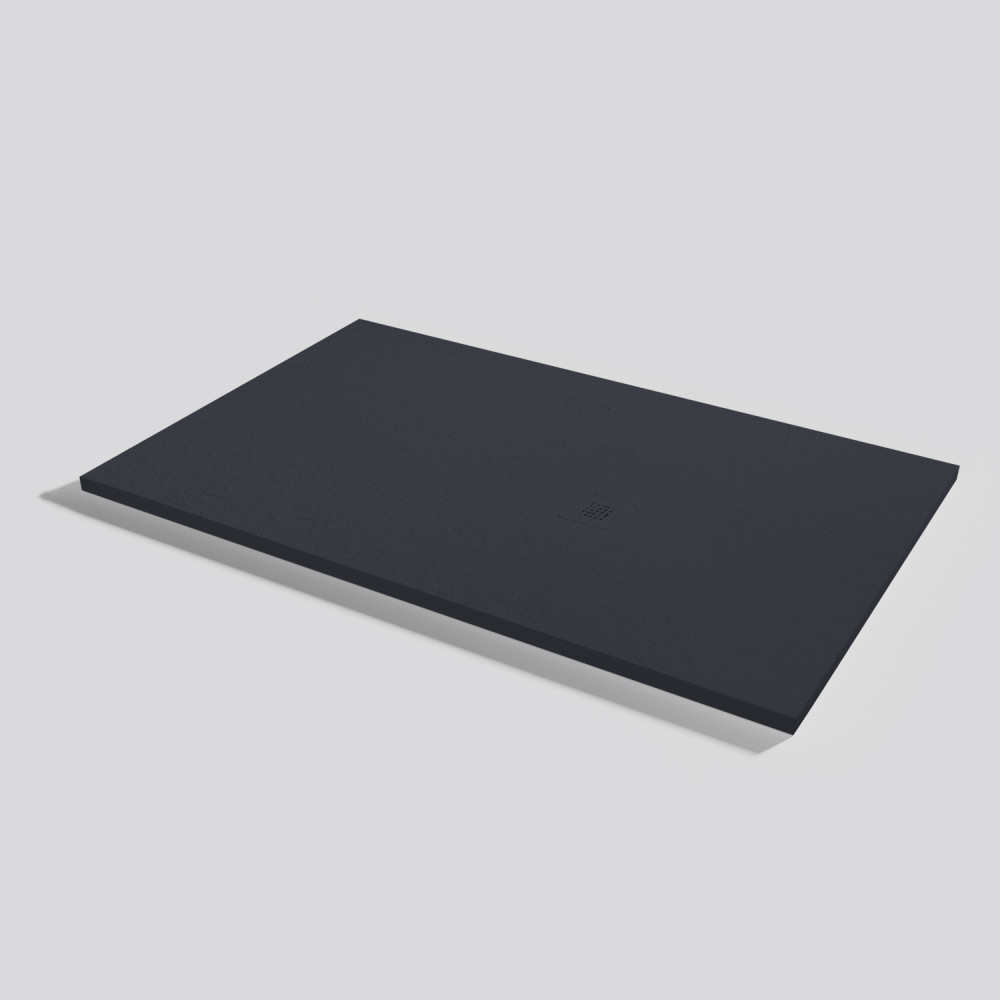 Plato de ducha Base Slate Negro Rectangular 150x90