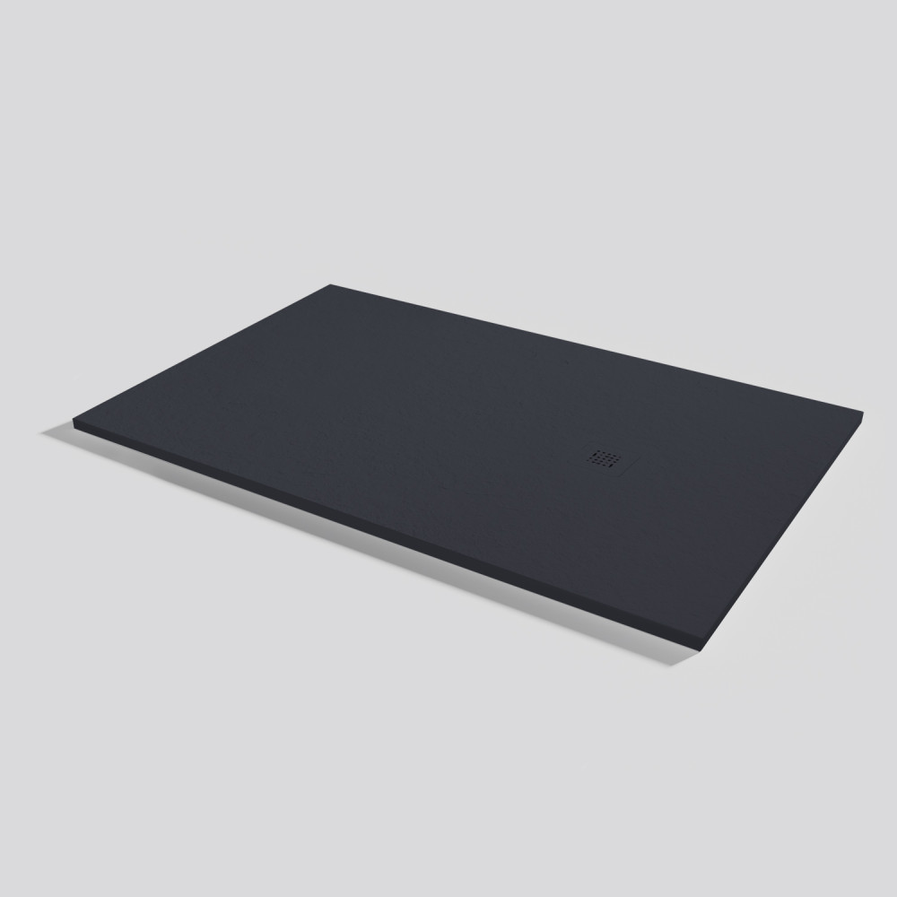Plato de ducha Base Slate Negro Rectangular 160x100