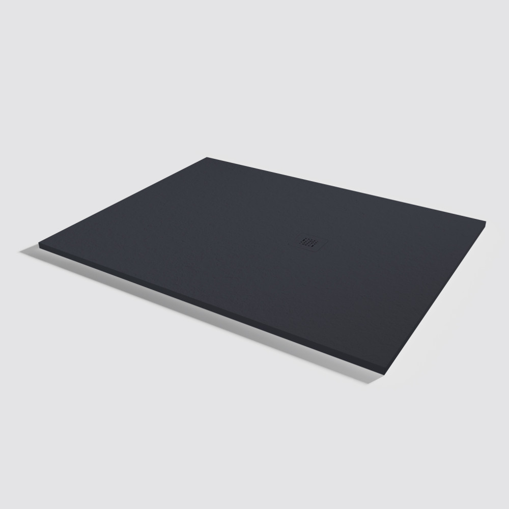Plato de ducha Base Slate Negro Rectangular 160x120