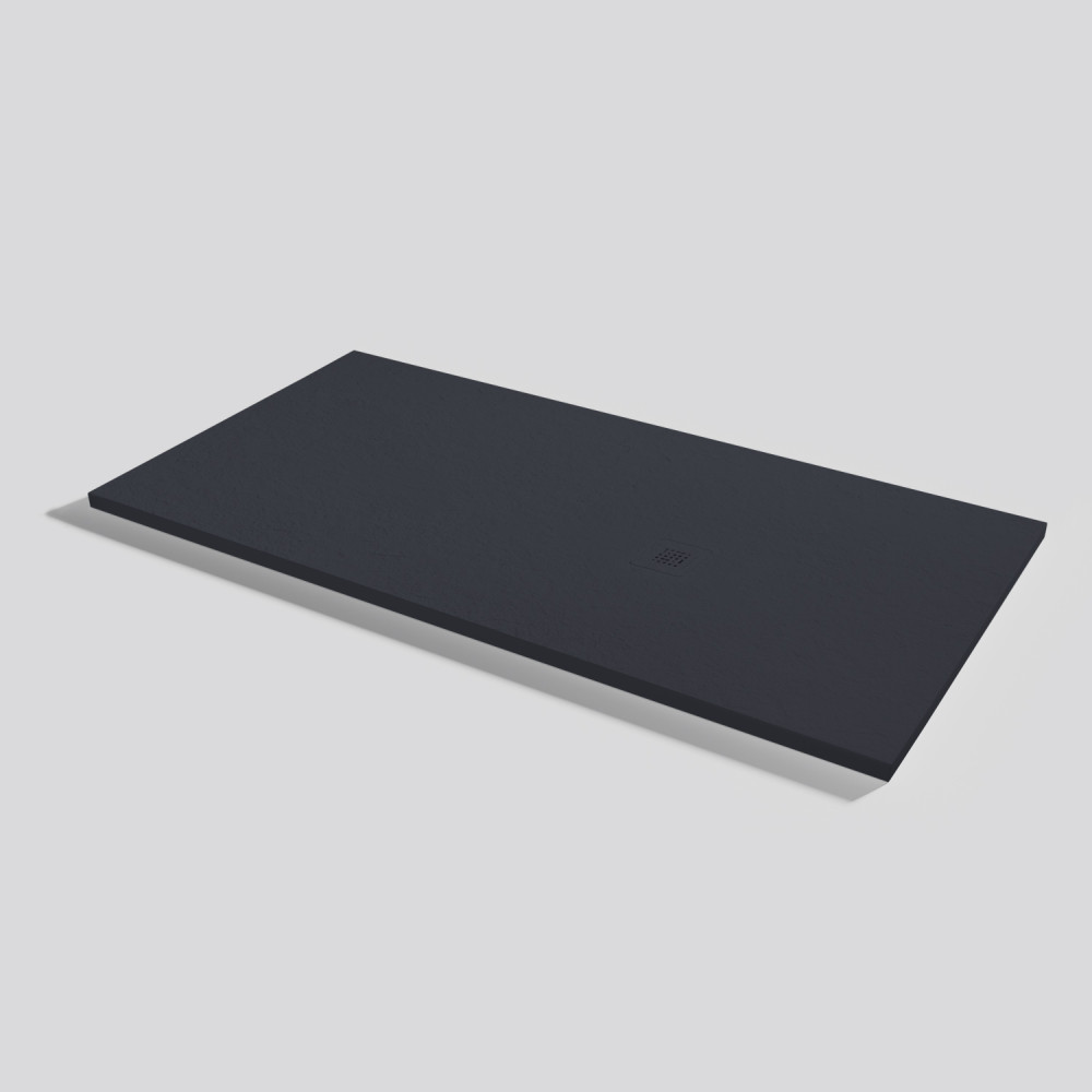 Plato de ducha Base Slate Negro Rectangular 160x80