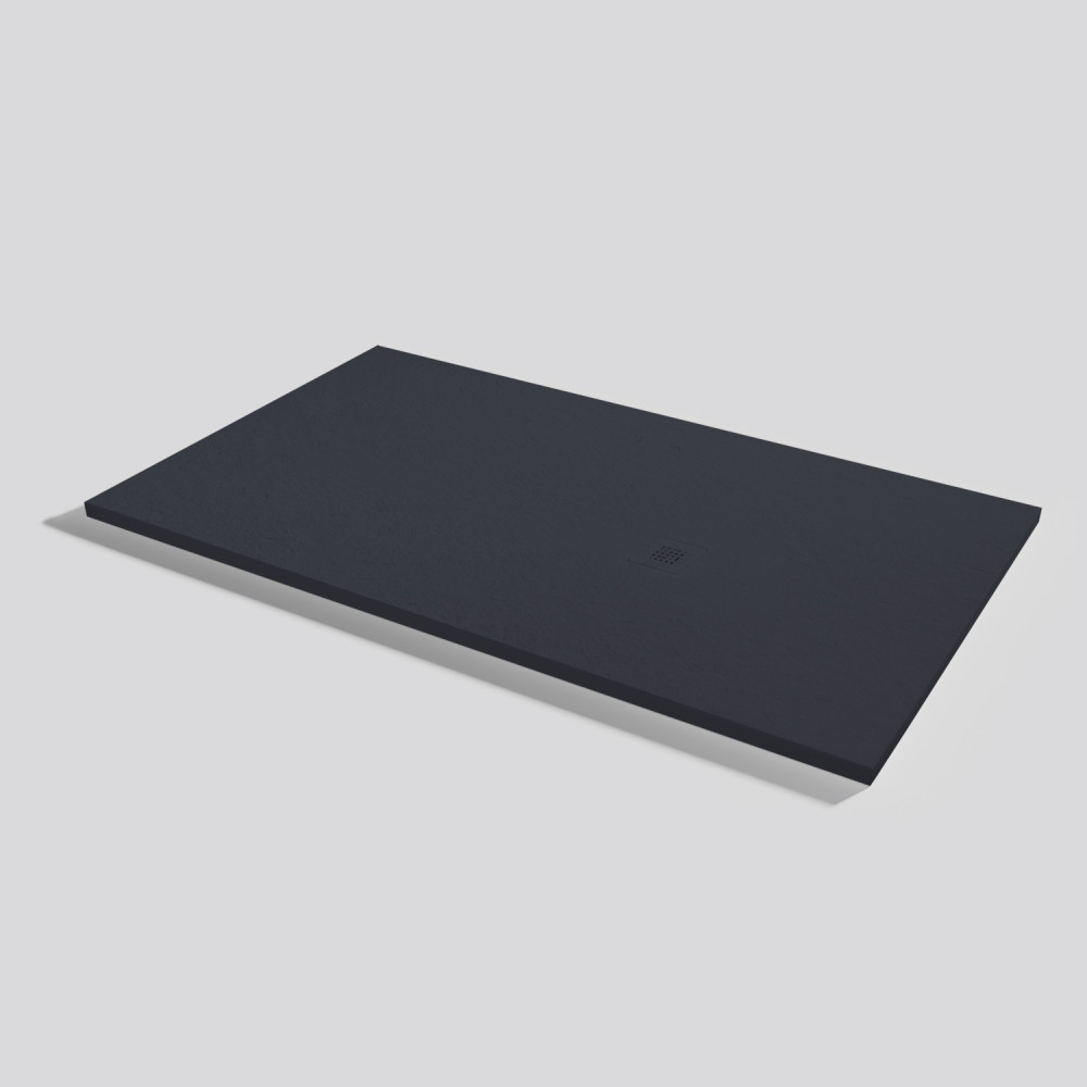 Plato de ducha Base Slate Negro Rectangular 160x90