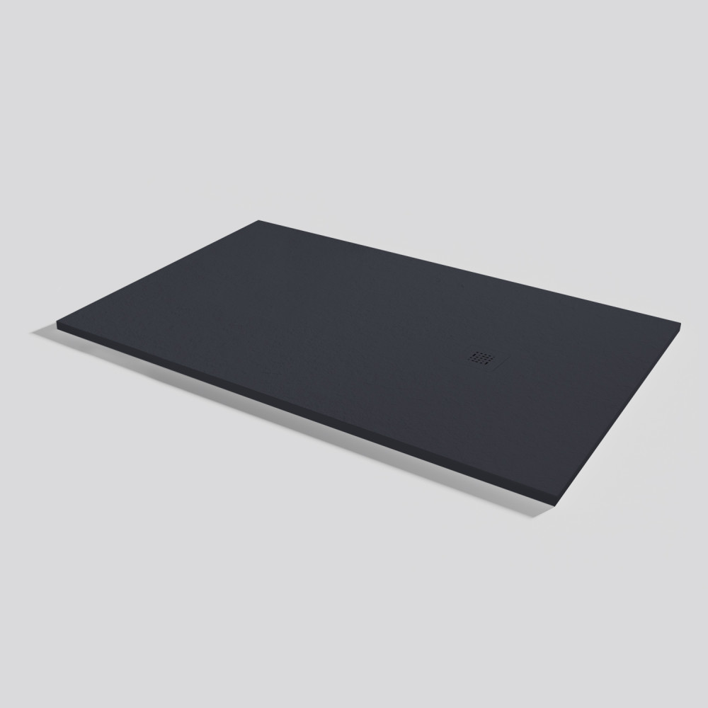 Plato de ducha Base Slate Negro Rectangular 170x100