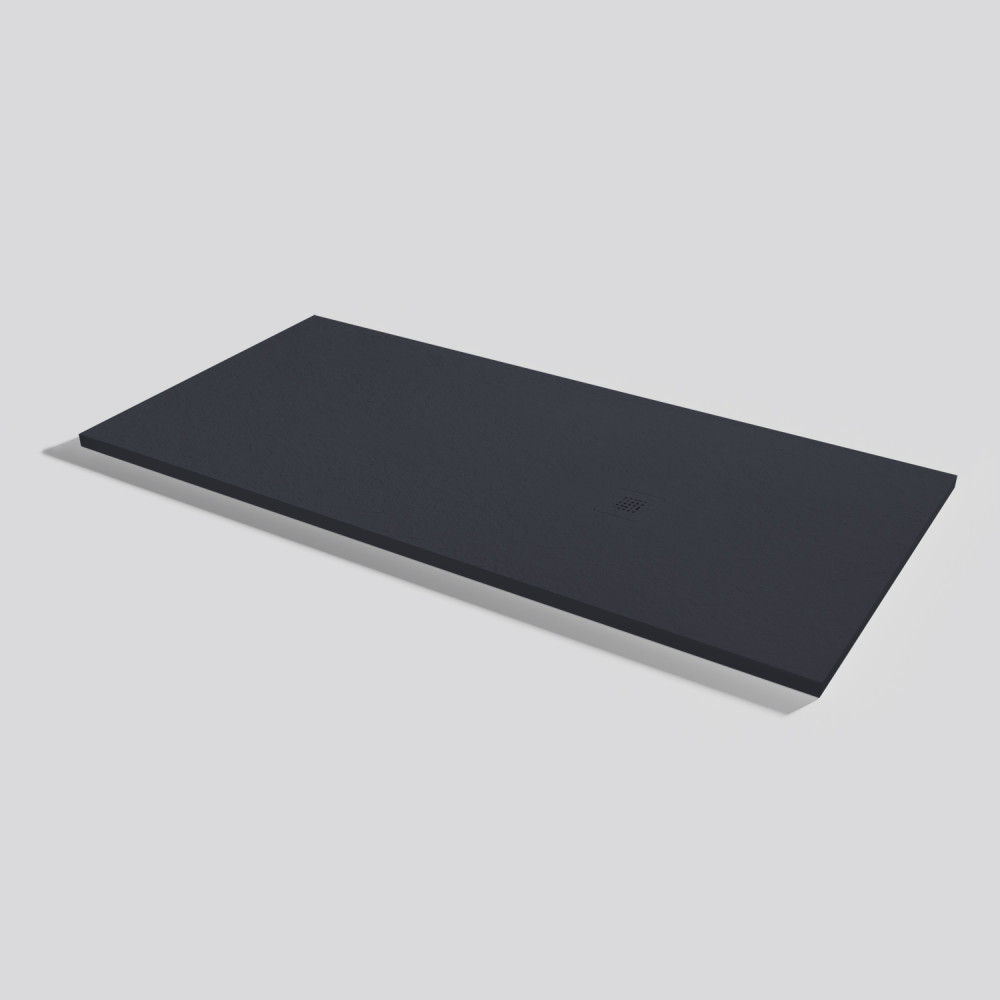 Plato de ducha Base Slate Negro Rectangular 170x80