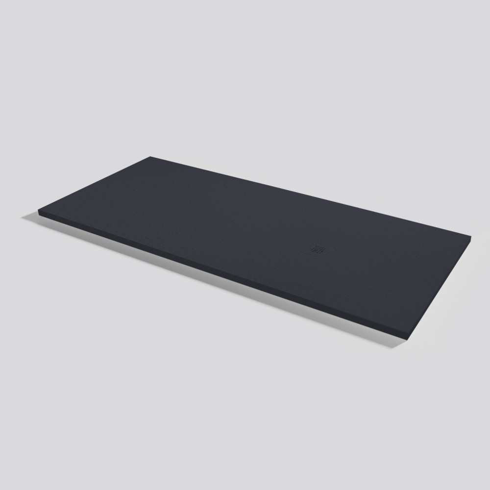 Plato de ducha Base Slate Negro Rectangular 180x80