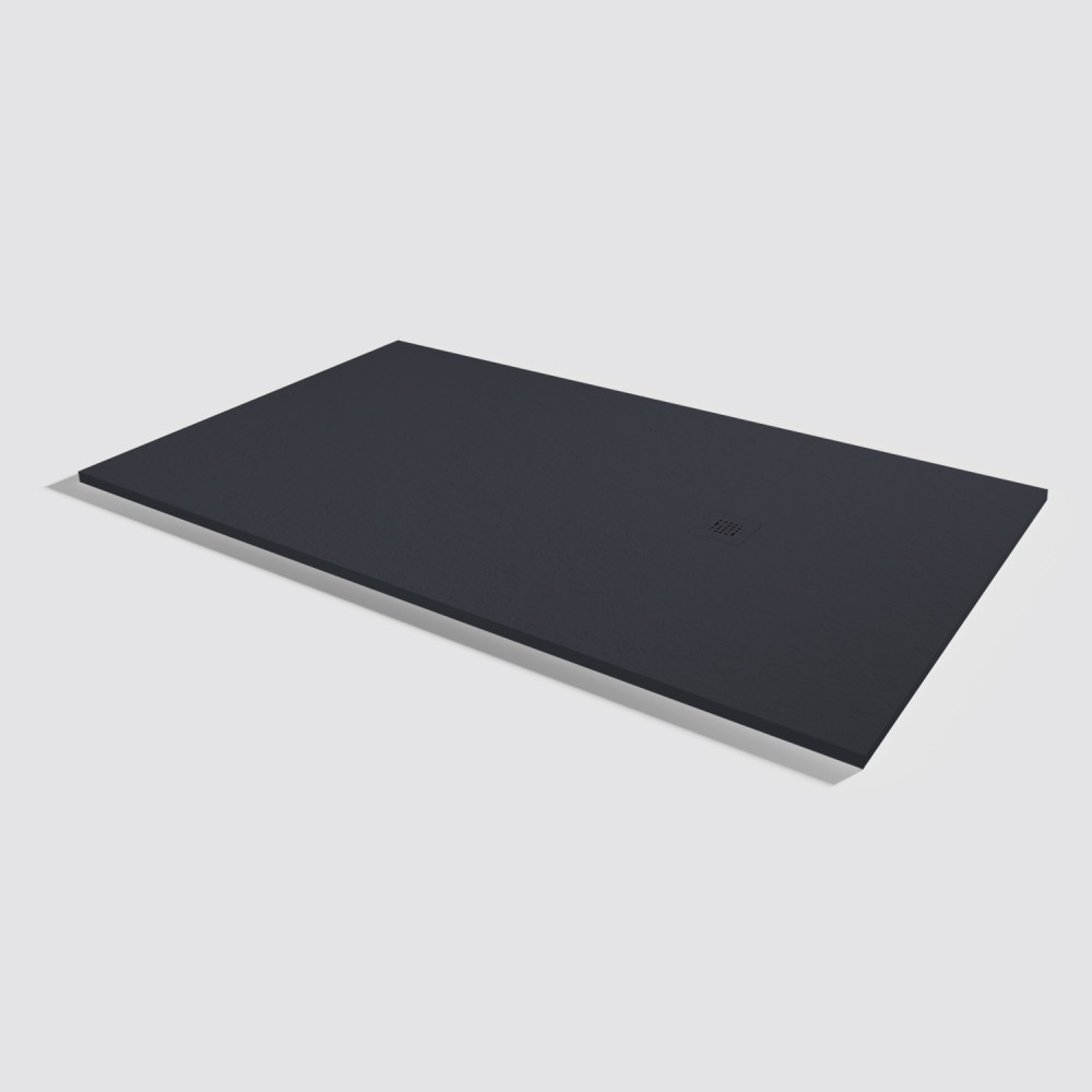 Plato de ducha Base Slate Negro Rectangular 200x120