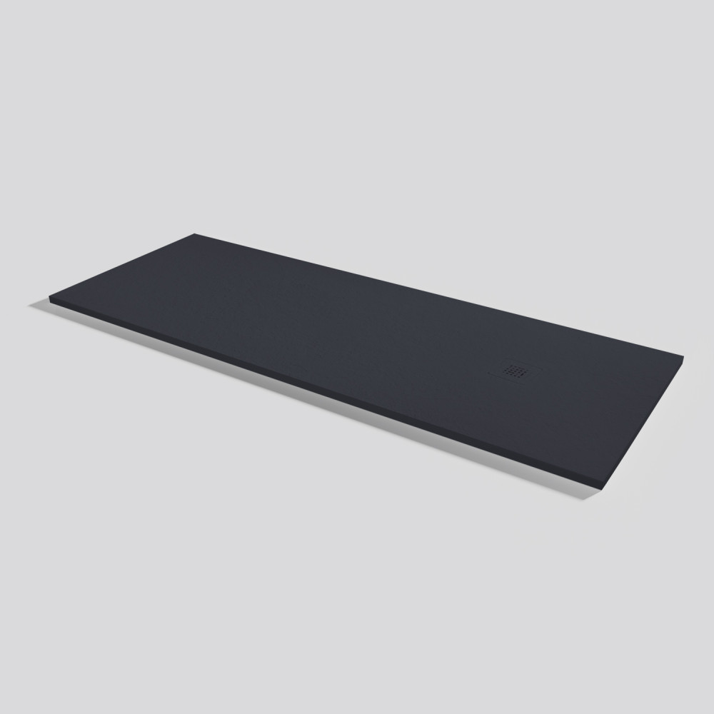 Plato de ducha Base Slate Negro Rectangular 200x75