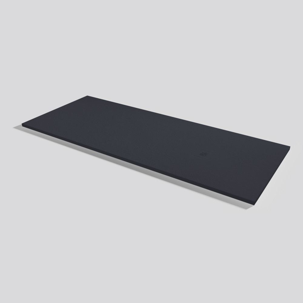 Plato de ducha Base Slate Negro Rectangular 200x80