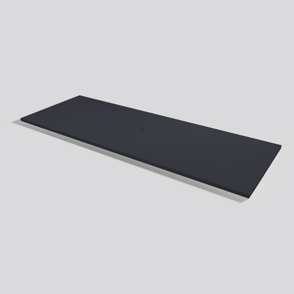 Plato de ducha Base Slate Negro Rectangular 220x80