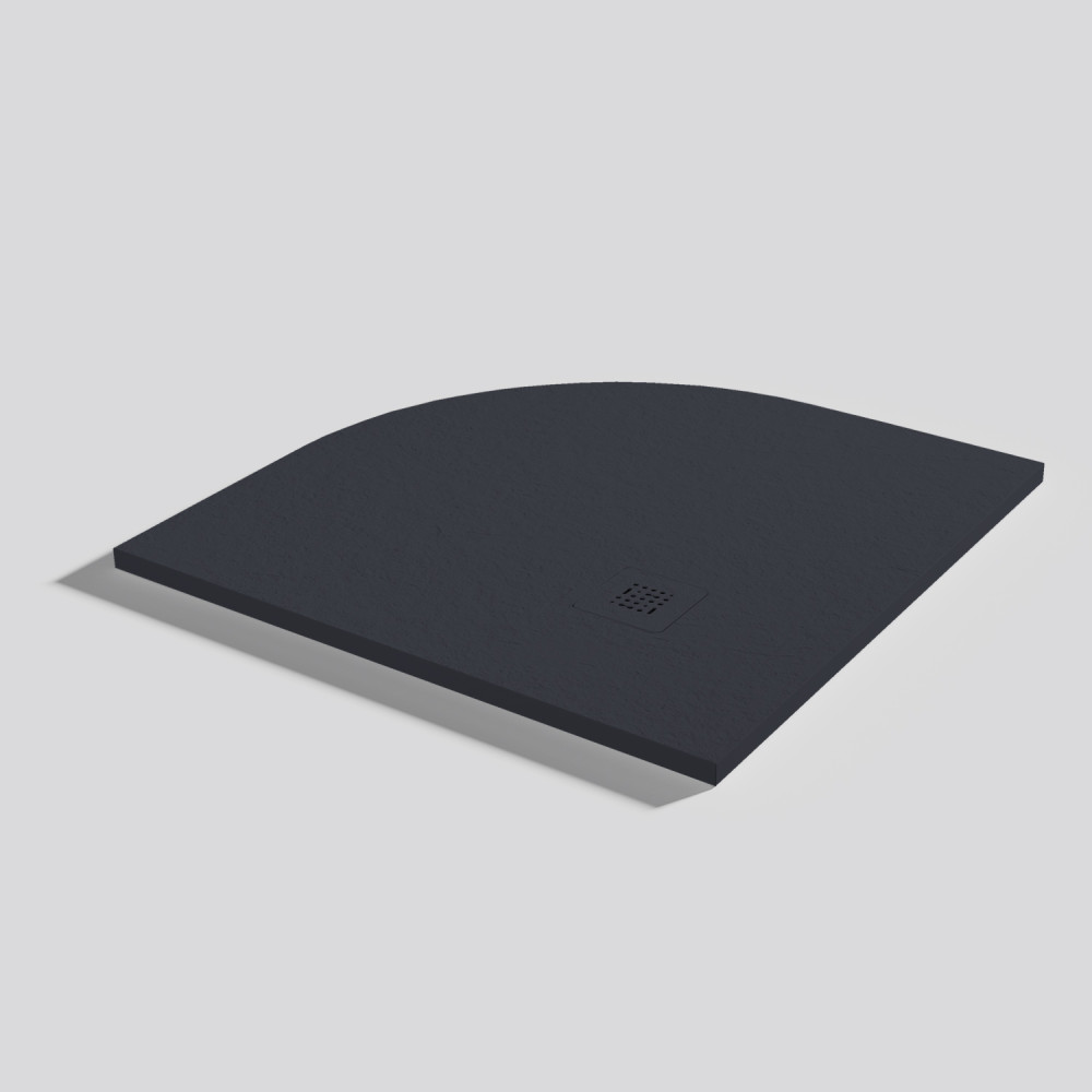 Plato de ducha Base Slate Negro Angular 90x90