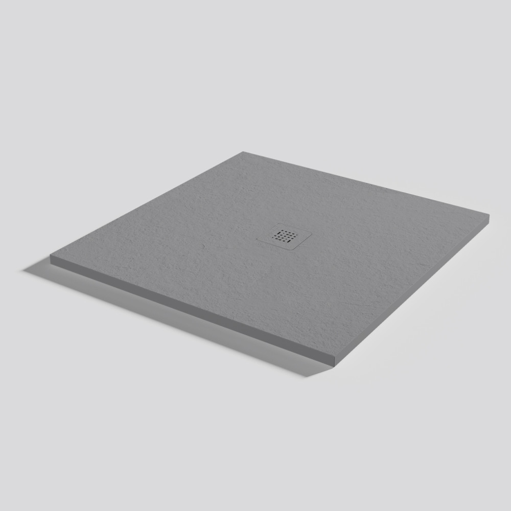 Plato de ducha Base Slate Platinum Cuadrado 100x100