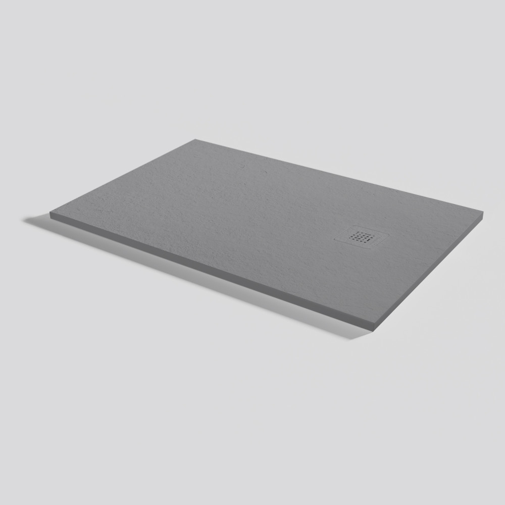Shower tray Base Slate Platinum Rectangular 120x80