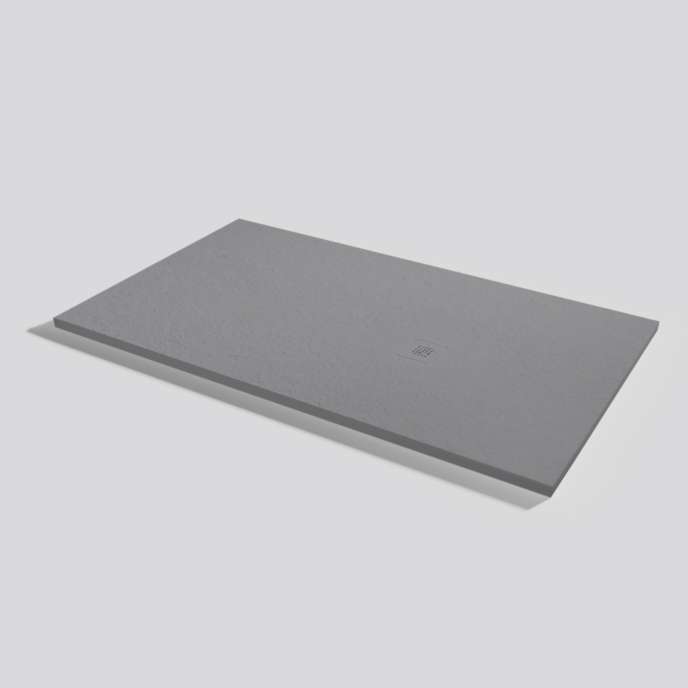 Shower tray Base Slate Platinum Rectangular 160x90