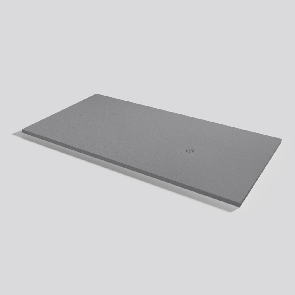 Shower tray Base Slate Platinum Rectangular 180x90