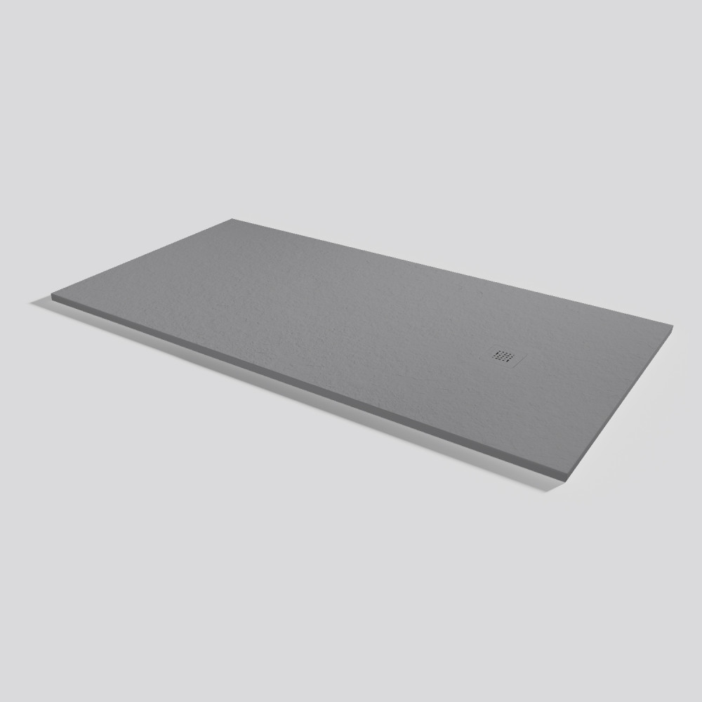 Shower tray Base Slate Platinum Rectangular 200x100