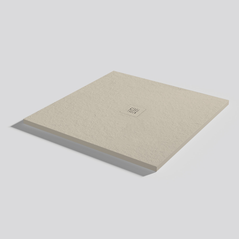 Plato de ducha Base Slate Sand Cuadrado 100x100