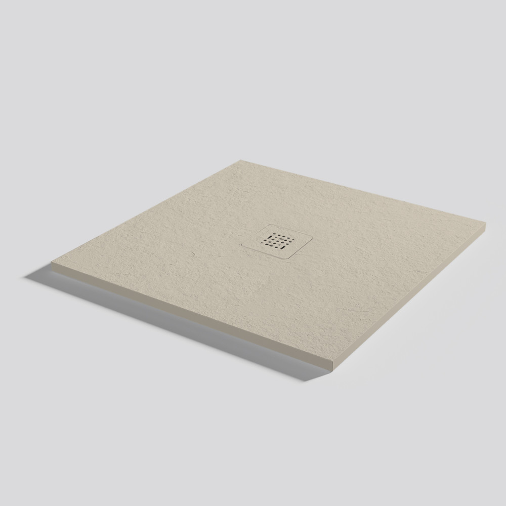 Duschwanne Base Slate Sand Quadratisch 80x80