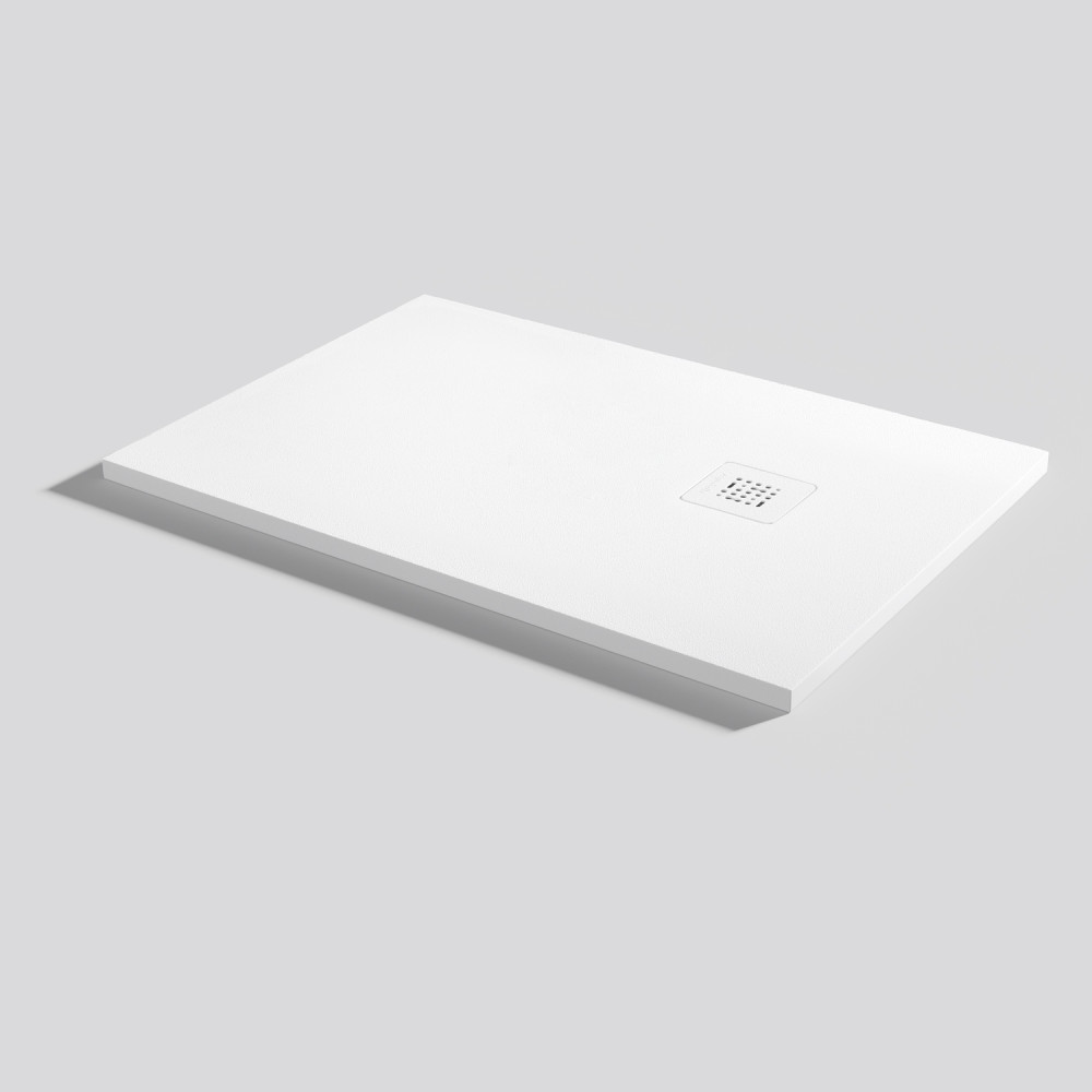 Plato de ducha Base Zero Blanco Rectangular 100x70
