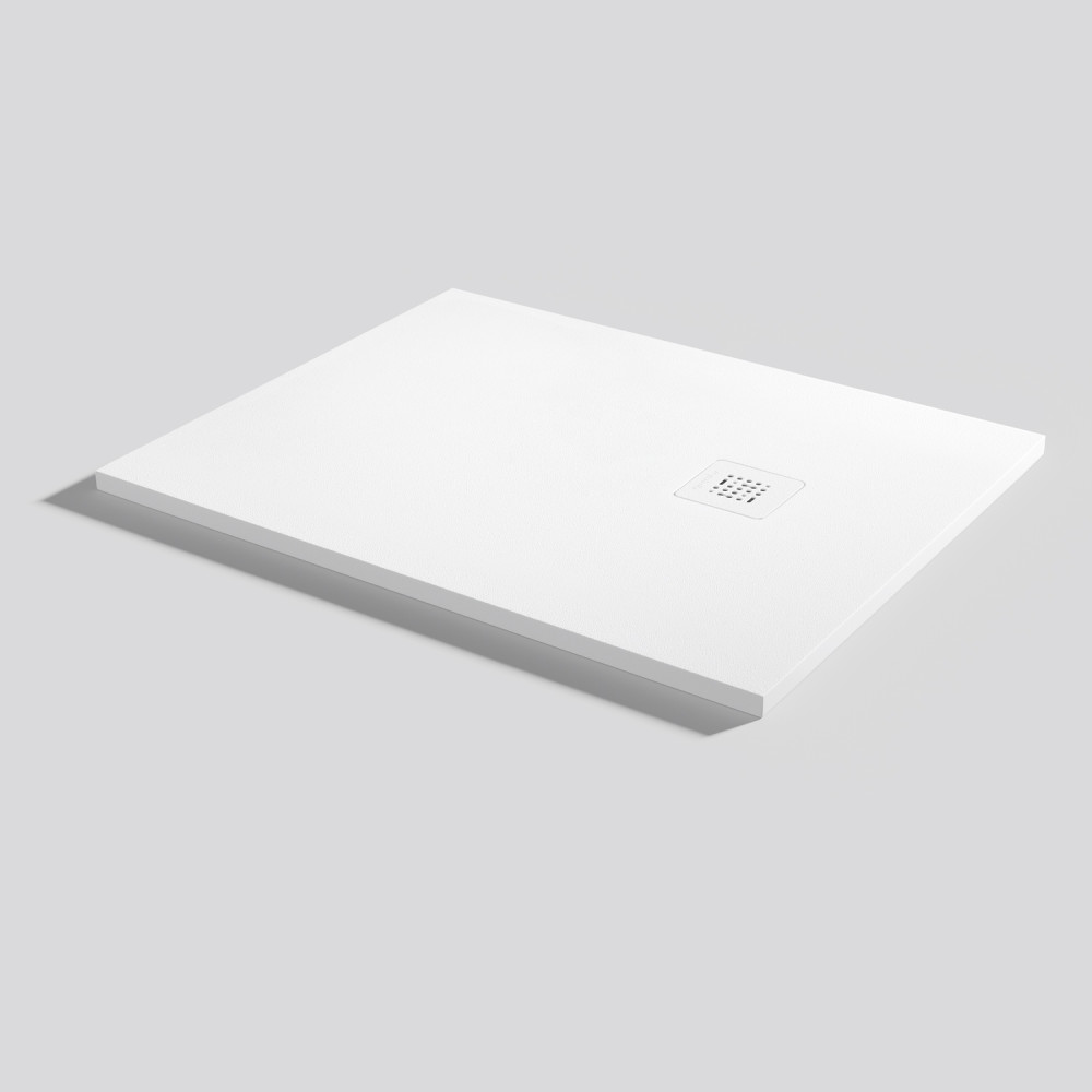 Plato de ducha Base Zero Blanco Rectangular 100x80