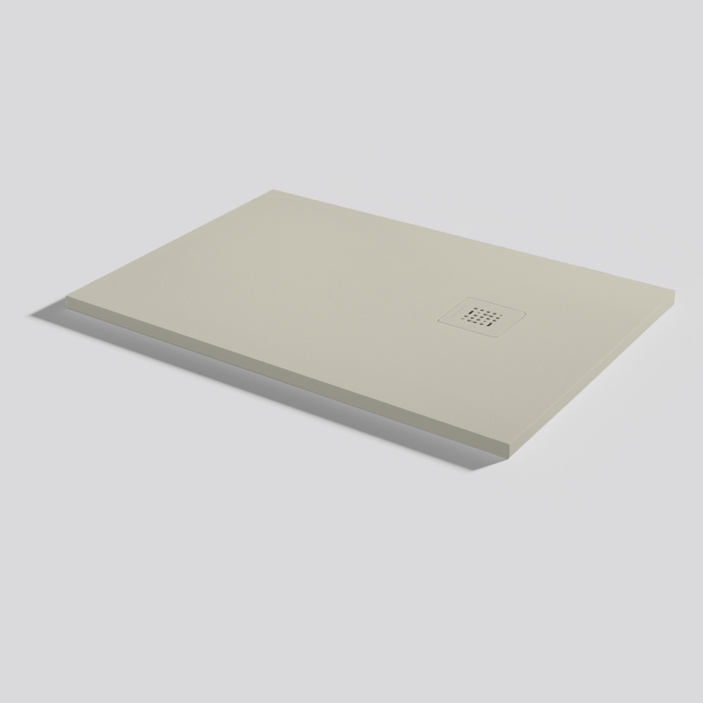 Plato de ducha Base Zero Crema Rectangular 100x70