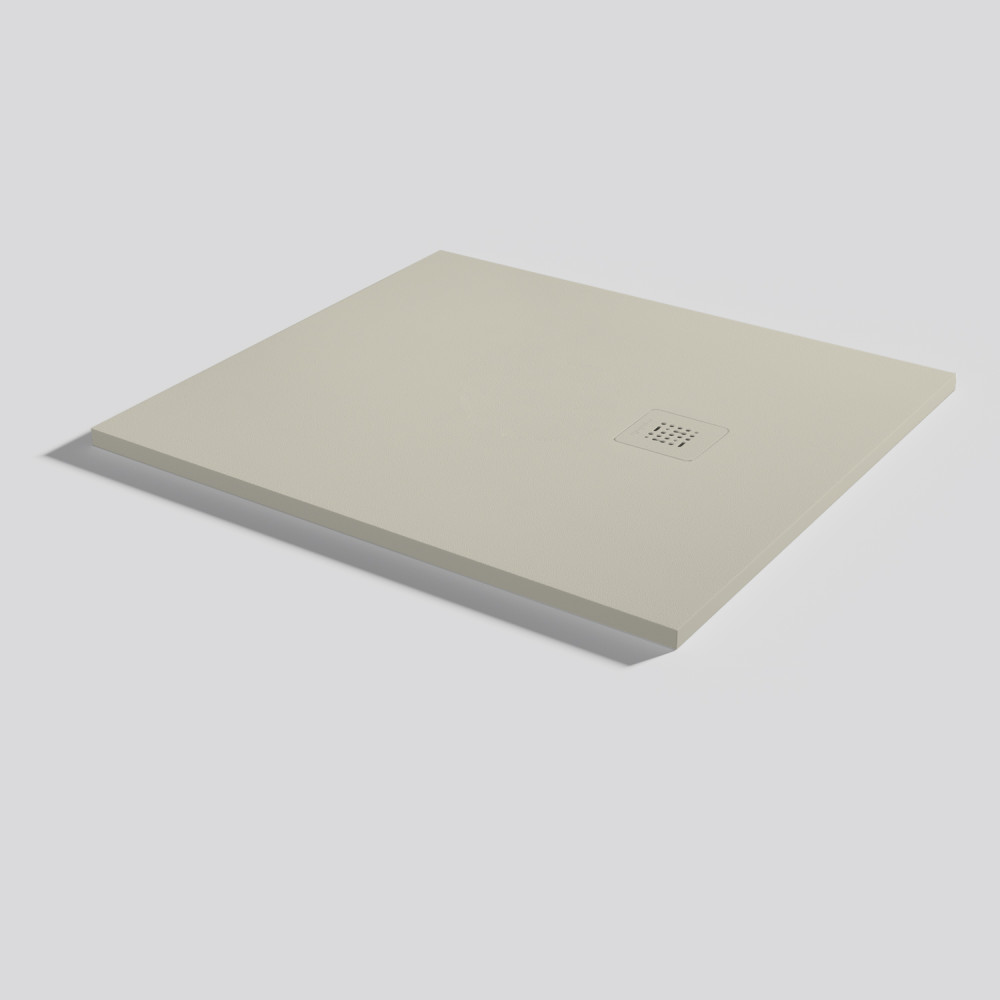 Plato de ducha Base Zero Crema Rectangular 100x90