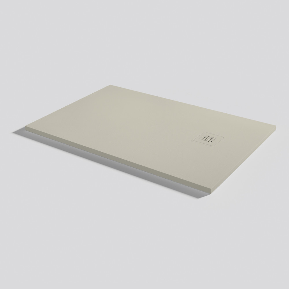 Plato de ducha Base Zero Crema Rectangular 120x80