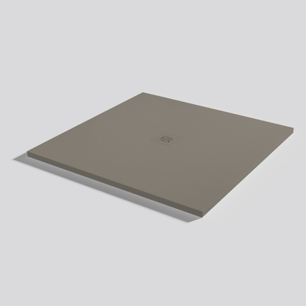 Piatto doccia Base Zero Fango Quadrato 100x100