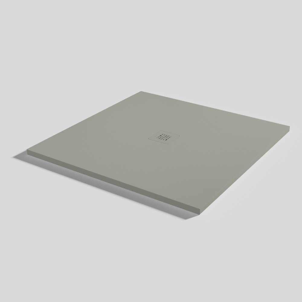 Plato de ducha Base Zero Grey Cuadrado 100x100