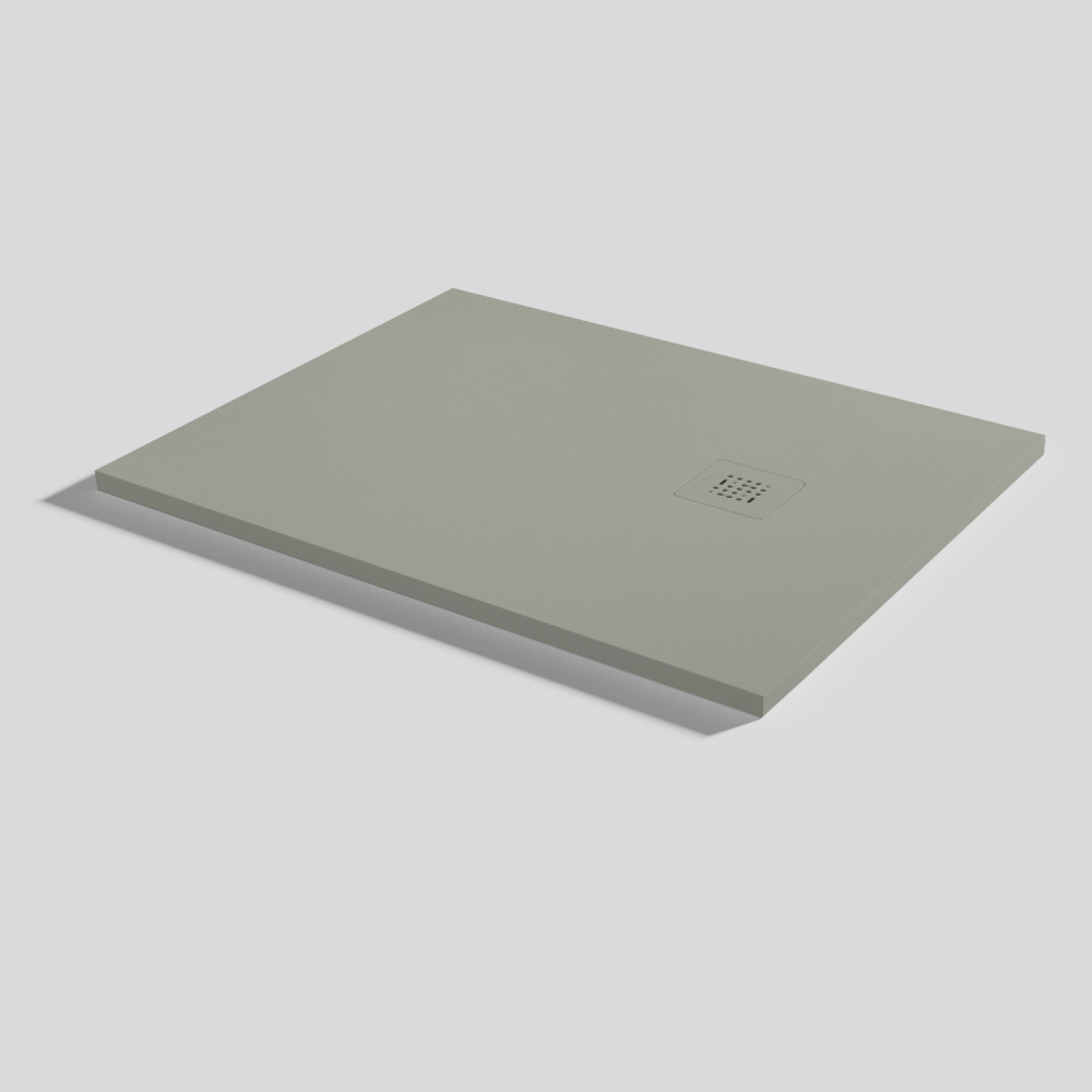 Shower tray Base Zero Grey Rectangular 100x80