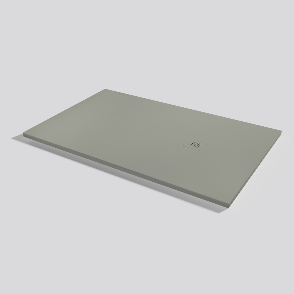 Plato de ducha Base Zero Grey Rectangular 160x100
