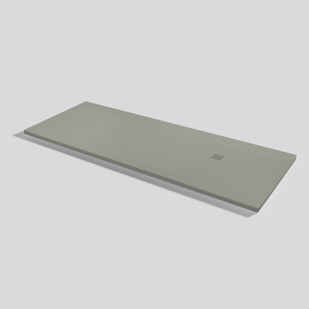 Shower tray Base Zero Grey Rectangular 180x70