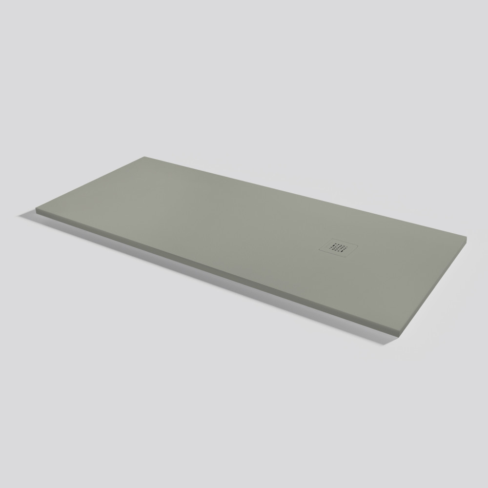 Shower tray Base Zero Grey Rectangular 180x80