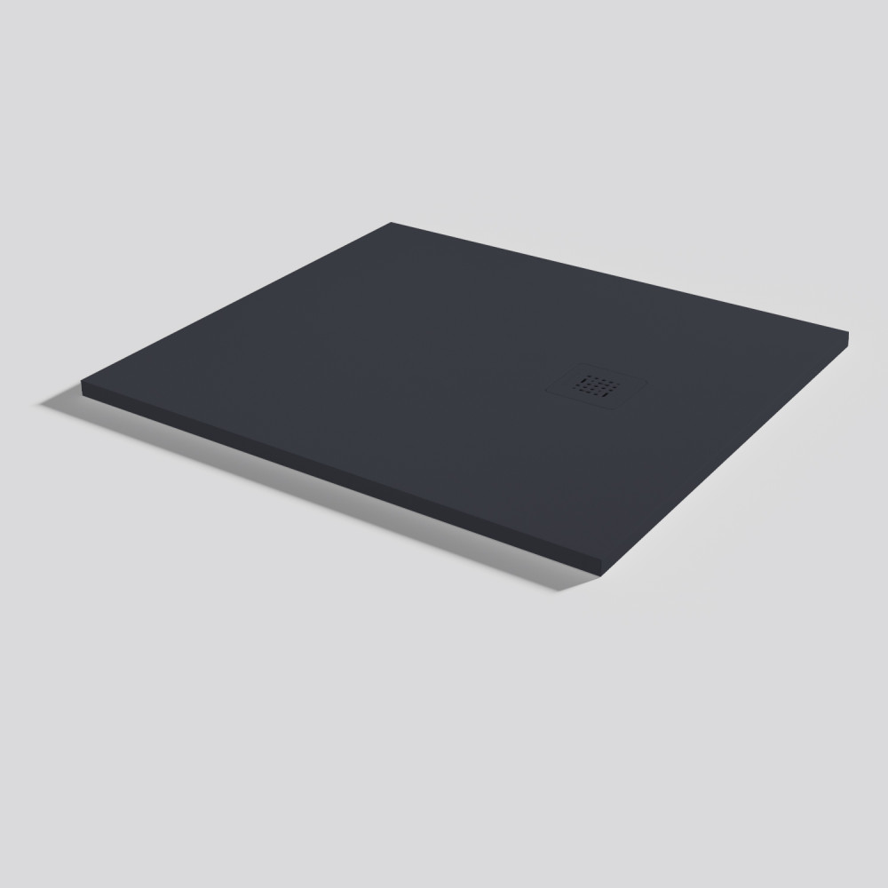 Plato de ducha Base Zero Negro Rectangular 100x90