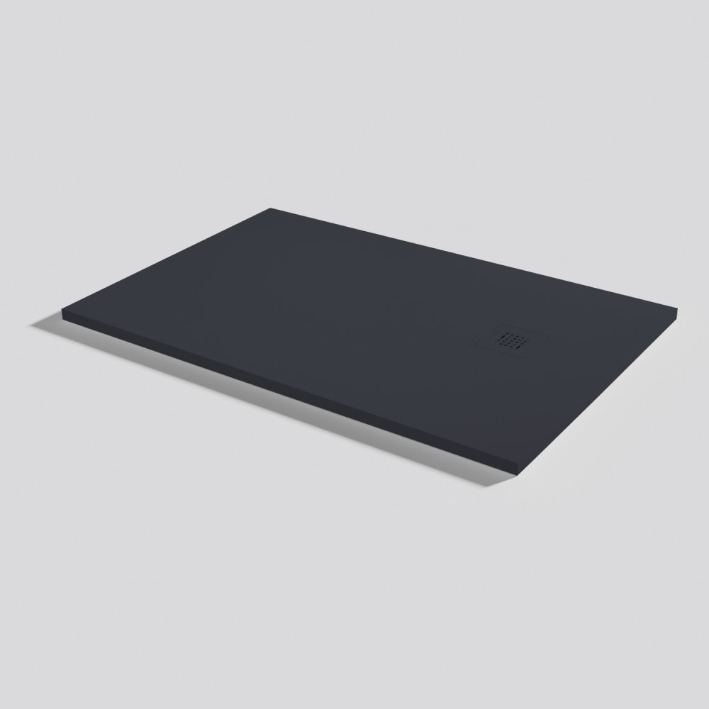 Plato de ducha Base Zero Negro Rectangular 120x80