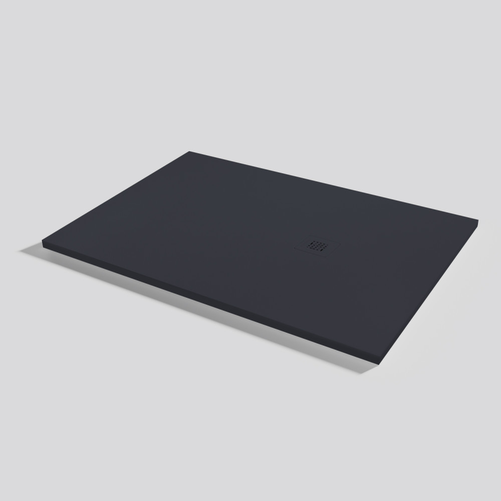 Plato de ducha Base Zero Negro Rectangular 140x100