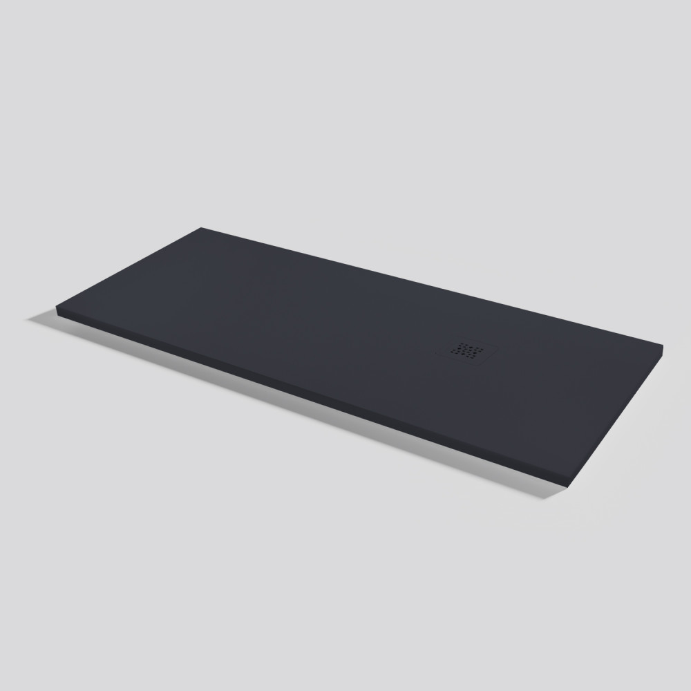 Plato de ducha Base Zero Negro Rectangular 160x70