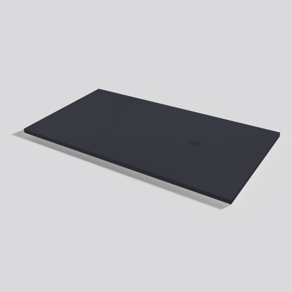 Plato de ducha Base Zero Negro Rectangular 160x90