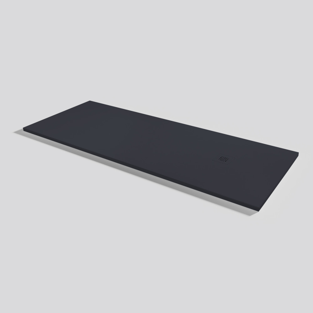 Plato de ducha Base Zero Negro Rectangular 200x80