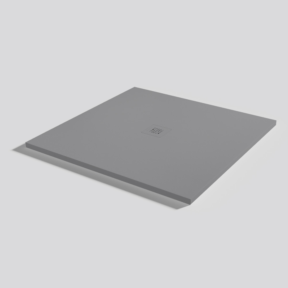 Shower tray Base Zero Platinum Square 100x100