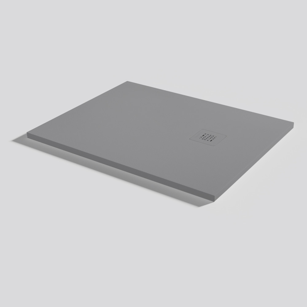 Plato de ducha Base Zero Platinum Rectangular 100x80